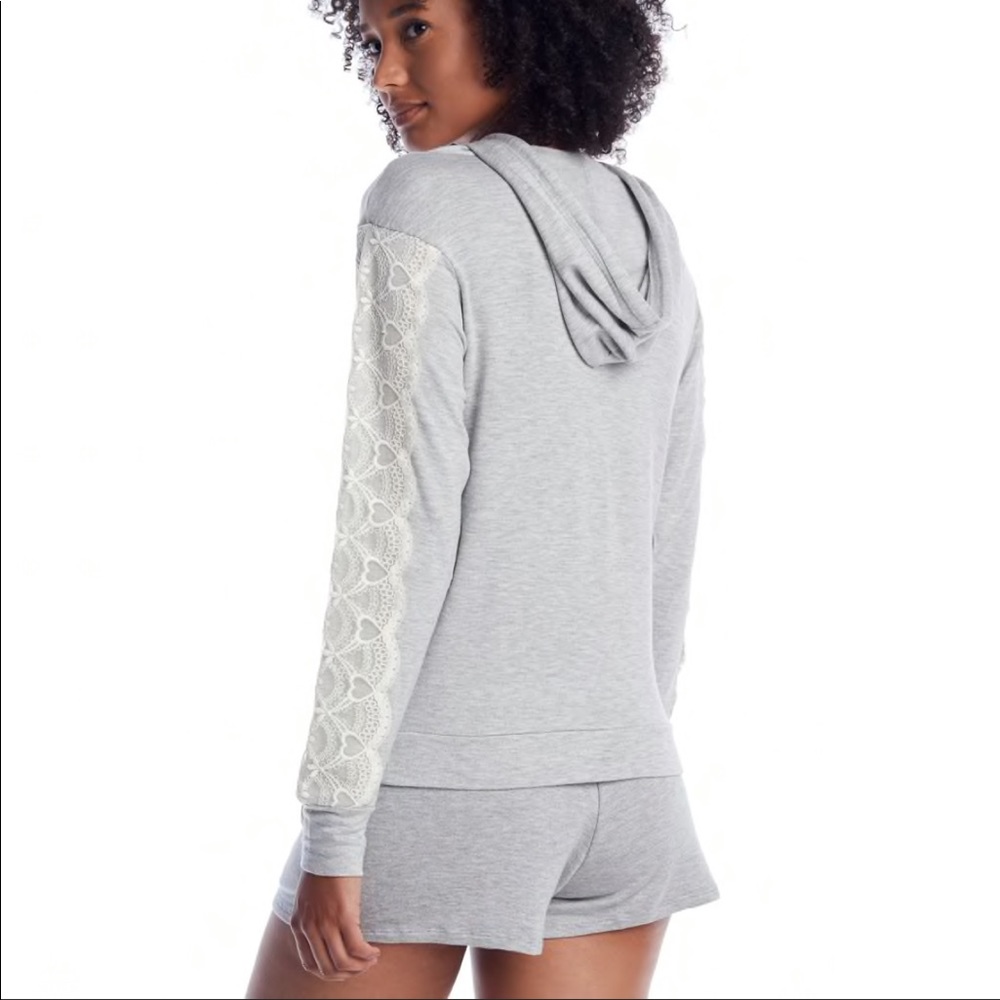 Hoodie Short PJ Set - Picture 2 of 6